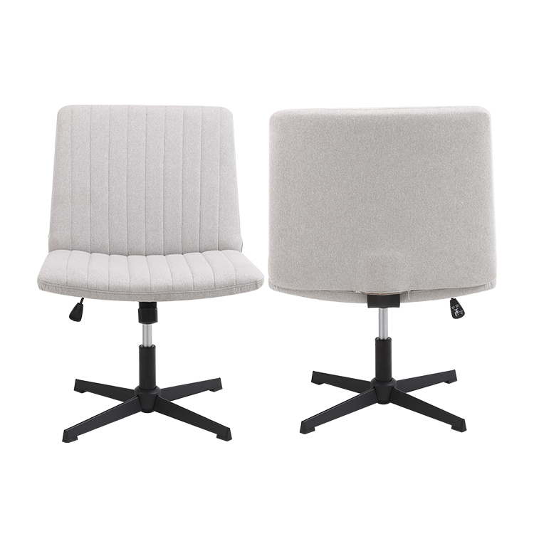 Cross chair with wheels